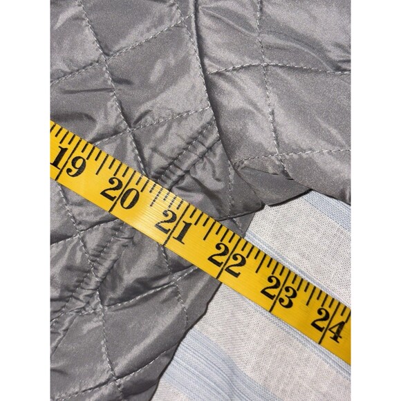 NWT Kim Rogers Quilted Puffer Jacket Coat Women's Large Gray Pewter Everyday - Picture 7 of 7